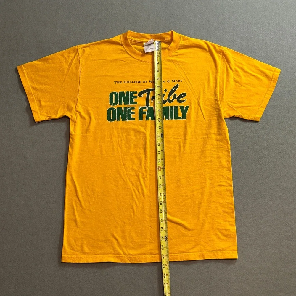 College of William & Mary One Tribe One Family T-Shirt Yellow Medium
